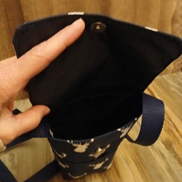 New Western Mini Pouch Sling Travel Bag Crossbody Deer Elk Tribal Sarape stripe - Picture 16 of 16